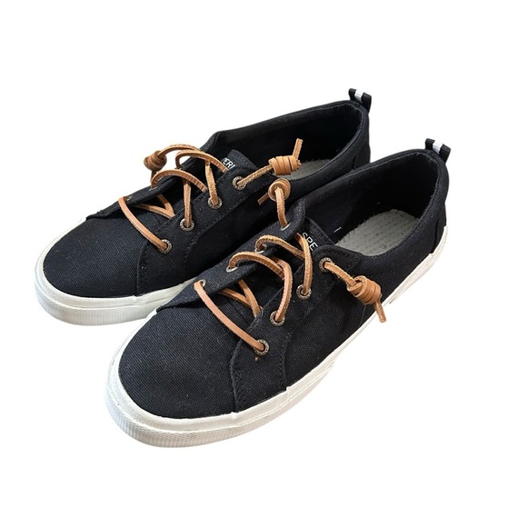 Sperry Shoes - Sperry Women's Black 6 Pier Wave Casual Low top Slip on Sneaker size 8.5